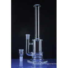 Straight Glass Smoking Wasserpfeife mit geschmolzenem Inline-Perc (ES-GB-507)